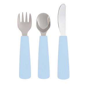 We Might Be Tiny - Toddler Feedie Cutlery Set - Powder Blue