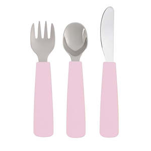 We Might Be Tiny - Toddler Feedie Cutlery Set - Powder Pink
