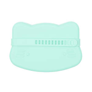 Wmbt Dinnerware: We Might Be Tiny - Cat Snackie - Minty Green