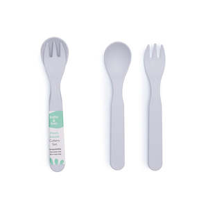 Bobo&Boo Plant Based Cutlery Set - Grey