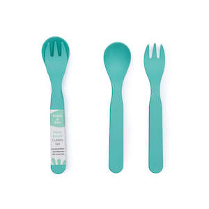 Bobo&Boo Plant Based Cutlery Set - Green