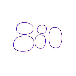 Go Green Replacement Parts: Go Green Snack Box Bands - Purple