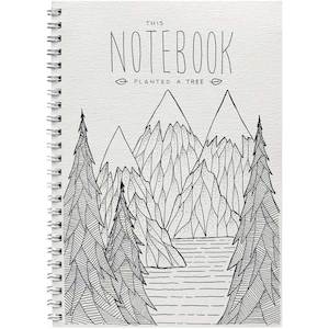 Notebooks: Notebook - Mountain Trees #NB-3