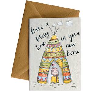 Greeting Cards: New Home Teepee #018