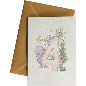 Greeting Cards: 4th Birthday #176