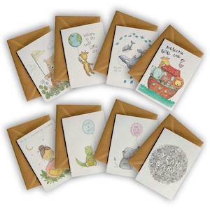 Multi Packs: Pack of 8 NEW BABY Greeting Cards