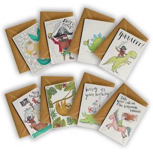 Multi Packs: Pack of 8 KIDS Greeting Cards