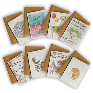 Multi Packs: Pack of 8 ANY OCCASION Greeting Cards