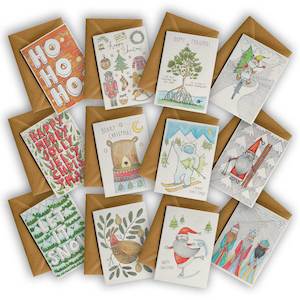 Multi Packs: Pack of 12 CHRISTMAS Cards