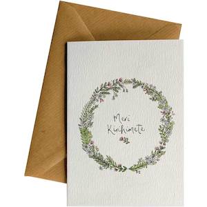 Ws Greeting Cards: Meri Kirihimete #WS-C169