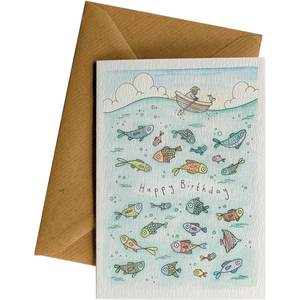 Ws Greeting Cards: Man & The Sea #WS-197