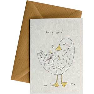 Ws Greeting Cards: Baby Girl Duckling #WS-194