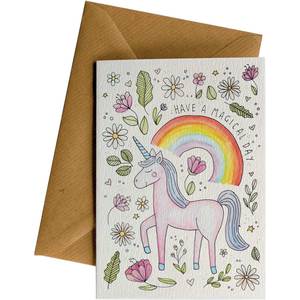 Ws Greeting Cards: Unicorn Magical Day #WS-192