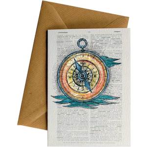 Ws Greeting Cards: Diction Compass #WS-083