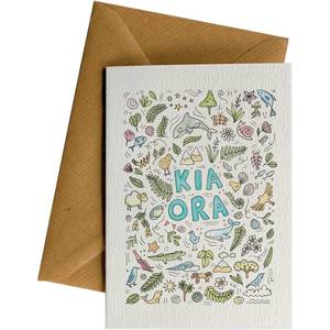 Ws Greeting Cards: Kia Ora Montage #WS-187
