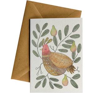 Ws Christmas Cards: Partridge Pear Tree #WS-C136