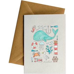 Greeting Cards Any Occasion: Sea Montage #022