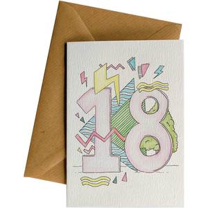 Created Greeting Cards Birthday: 18th Birthday #178