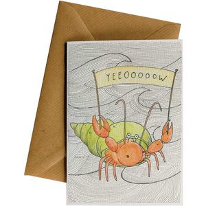Created Greeting Cards Birthday: Yeeoooow Crab #031