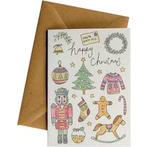 Best Selling Christmas Cards Wholesale: Happy Christmas Toys #WS-C137