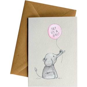 Created Greeting Cards Baby: Yay A Girl #030