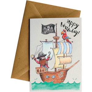 Appy Bday Pirate Ship #WS-003