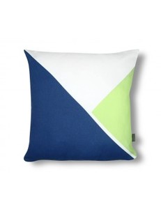 Products: SCOUT TRIANGLE CUSHION in SKY/ORANGE