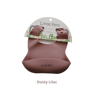 NEW Style Silicone Baby Bibs - Dusty Lilac