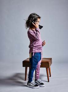 Girls: ATLAS TRACKIES - Mauve Block