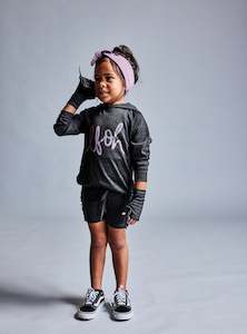 Girls: ELYSE HOODED SWEATSHIRT - Iron Marle