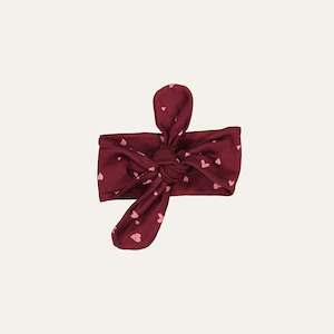 Sale: Darcy Headband, Merlot Mini Heart