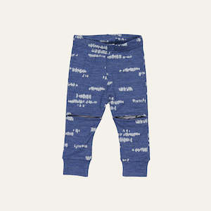 Leggings: Slasher Leggings, Denim Marle Stipple