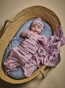 New Season: NEWCOMER BABY GOWN- Lilac Tiger