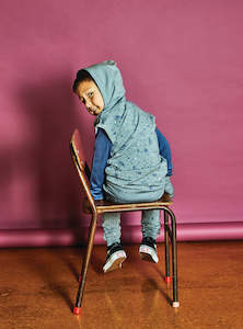 Outlet 1: Dakota Zip Vest, Ash Marle Scribble