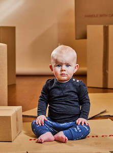 Baby Sale: Asher Pants - Denim Marle Stipple