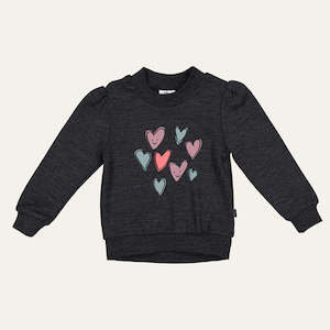 Baby Sale: Lulu Sweatshirt, Charcoal Marle