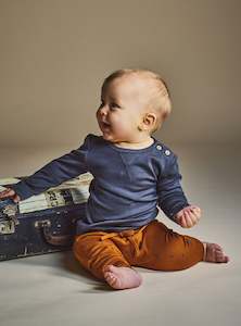 Extra 10 Off Collection: ASHER DROPCROTCH PANTS- Rust Elements