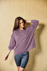 Eden Frill Mama Mini: WOMEN'S EDEN FRILL TOP - Mauve