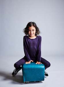 Girls: WYATT LONGSLEEVE TEE - Violet Smoke Ltd Edition