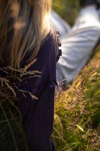 Eden Frill Mama Mini: WOMEN'S EDEN FRILL TOP - Violet Smoke Ltd Edition