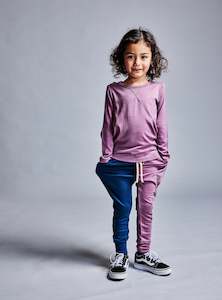 Wyatt Longsleeves: WYATT LONGSLEEVE TEE - Mauve SAMPLE