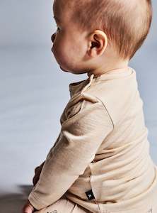 Wyatt Longsleeves: WYATT LONGSLEEVE TEE -  Wheat Marle SAMPLE