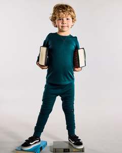 Slasher Leggings - 100% Merino Wool, Pine