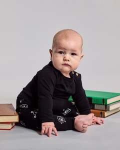 Lfoh Winter 25 Baby: Asher Pants - 100% Merino Wool - Black Monsters