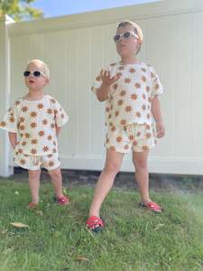 Clearance Stock: 2pc Waffle Set - Summer Suns