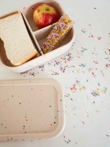 Clearance Stock: Silicone Snack Box - Cream Confetti