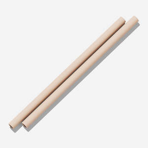 Clearance Stock: Bink Silicone Straws 2pk - Sand