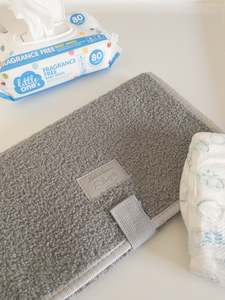 Portable Teddy Change Mat - Light Grey