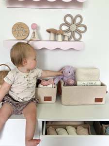 New: Teddy Storage Baskets - 2pc Set