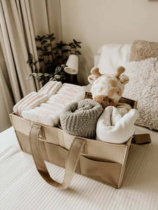 Vegan Leather Caddy - Oat Latte